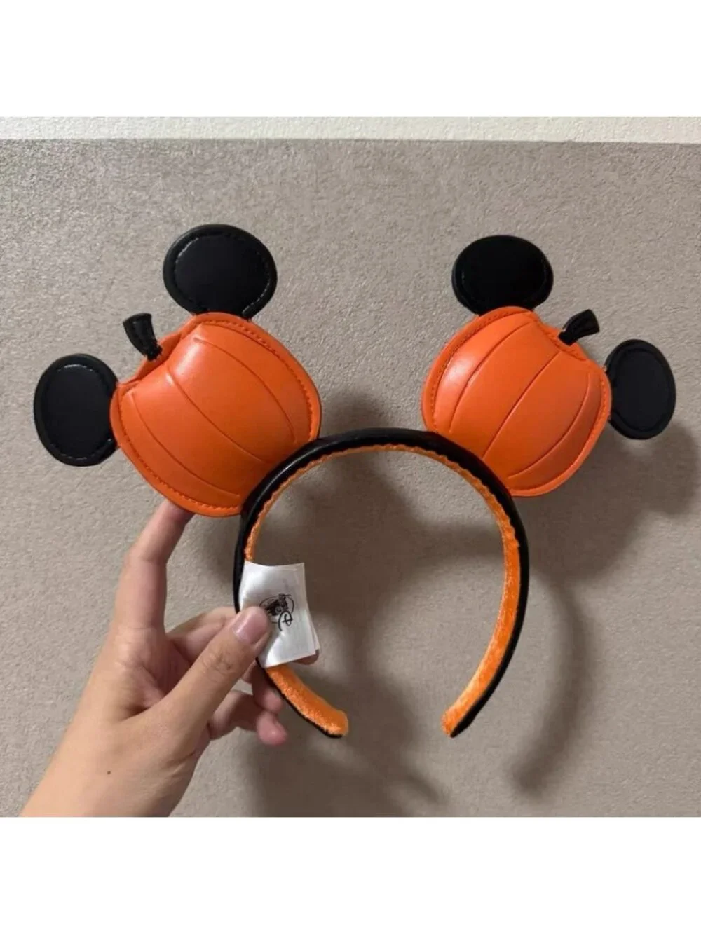 Halloween Pumpkin Jack-o'-Lantern Disney` Parks Mickey Mouse Ears Headband